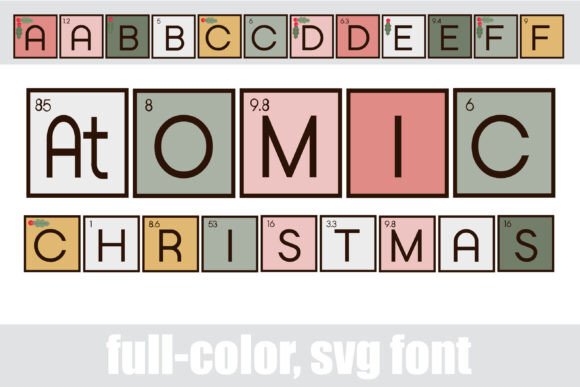 Atomic Christmas: A Periodic Table of Festive Design Elements