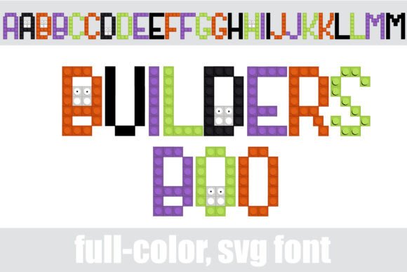 Builders Boo: The Playful Halloween Font for Standout Designs