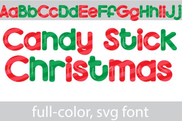Candy Stick X-mas: Your Go-To Festive Display Font