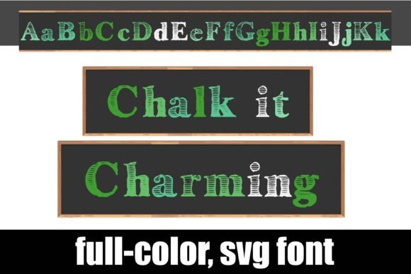 Chalk It Charming: A Green Chalk Font for Your Projects