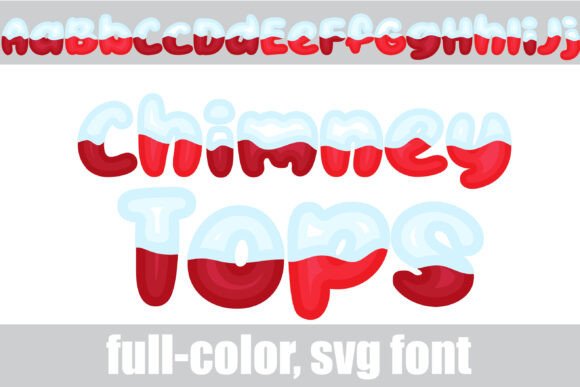 Chimney Tops: A Playful Winter Font for Creative Projects