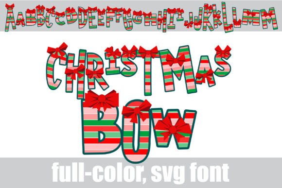 Christmas Bow: A Festive Display Font for Bold Holiday Designs