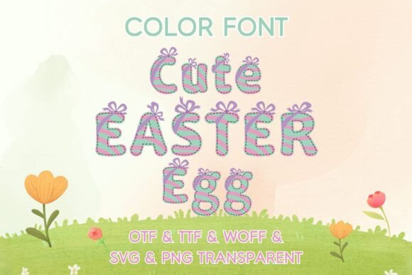 Cute Easter Egg: A Creative Font for Spring Designs
