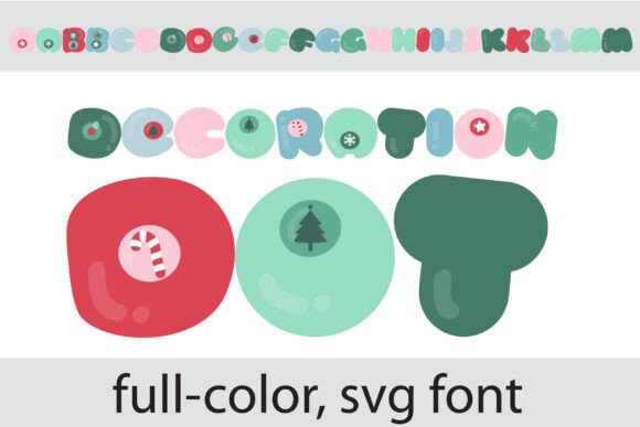 Decoration Dot: A Playful Christmas Typeface for Bold Design