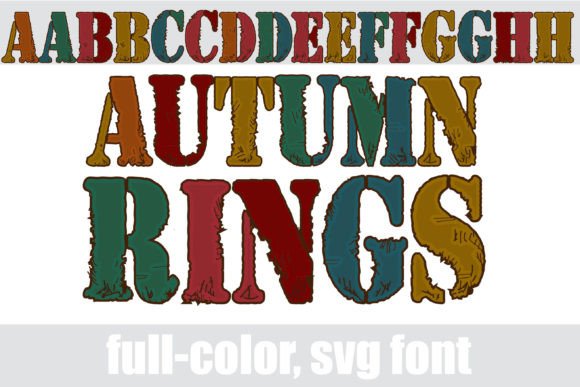 Embrace Autumnal Character: The Autumn Rings Display Font