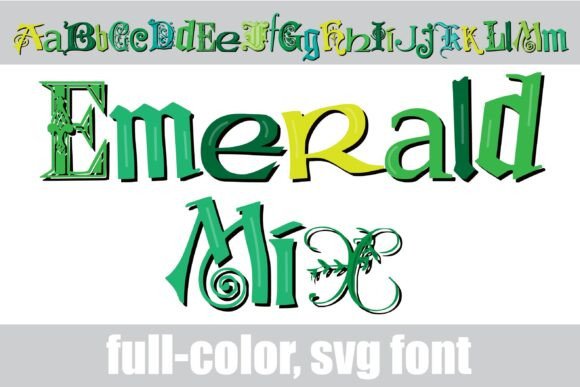 Emerald Mix: The Creative Font That Brings Vibrant Energy to Your Projects