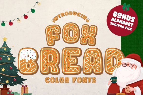Fox Bread: A Festive Gingerbread Font for Creative Projects