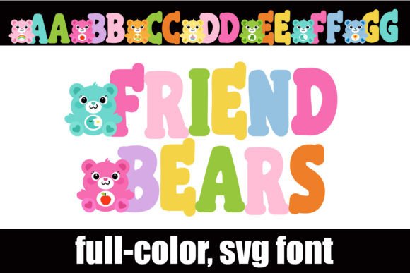 Friend Bears: A Playful Font for Bold, Colorful Designs