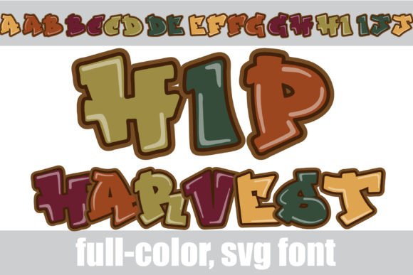 Hip Harvest: An Autumn-Inspired Display Font for Creative Projects