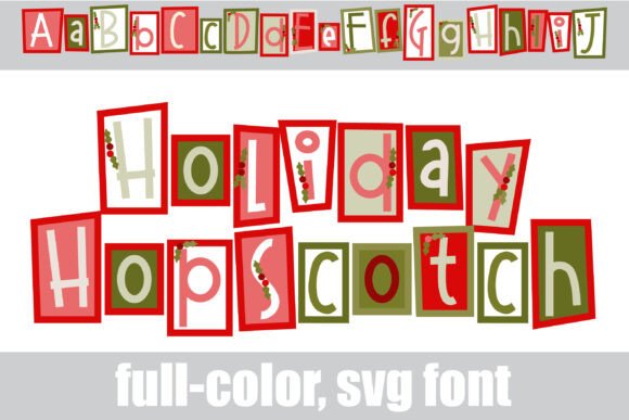 Holiday Hopscotch: The Playful Christmas Font for Festive Designs