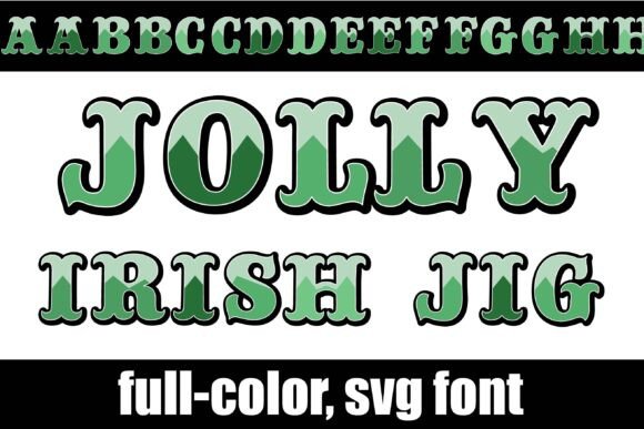 Jolly Irish Jig: A Festive Display Font for Bold Designs