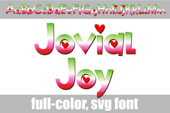 Jovial Joy: A Color Font for Festive Designs