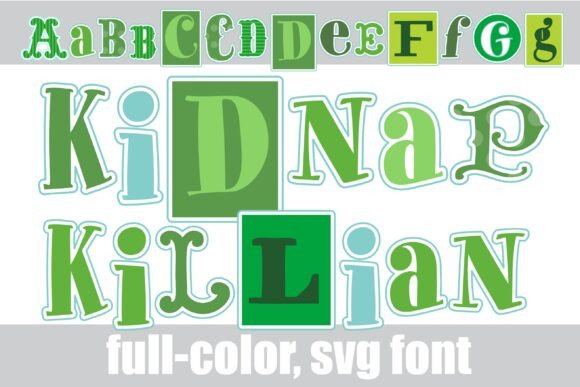 Kidnap Killian: A Full-Color Serif for Bold Displays