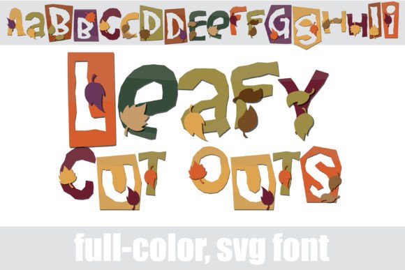 Leafy Cut Outs: A Creative Font for Autumn & Beyond