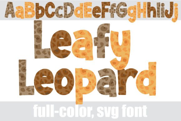 Leafy Leopard: A Creative Font for Autumn-Inspired Designs