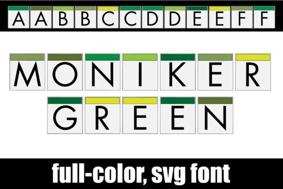 Moniker Green: A Modern Sans Serif with a Colorful Twist