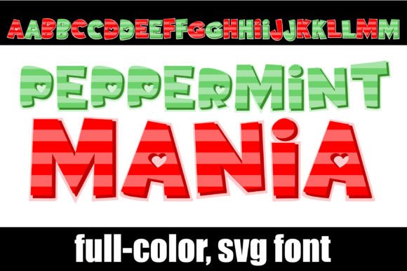 Peppermin-mania: A Sweet Twist on Modern Typography