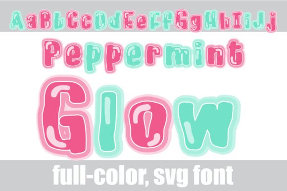 Peppermint Glow: A Fresh Take on Modern Typography