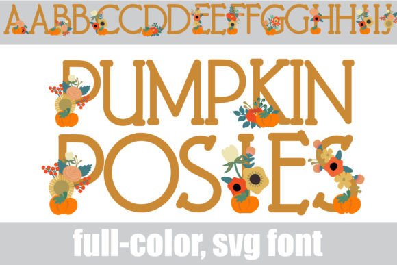 Pumpkin Posies: A Serif Font with a Playful, Floral Twist