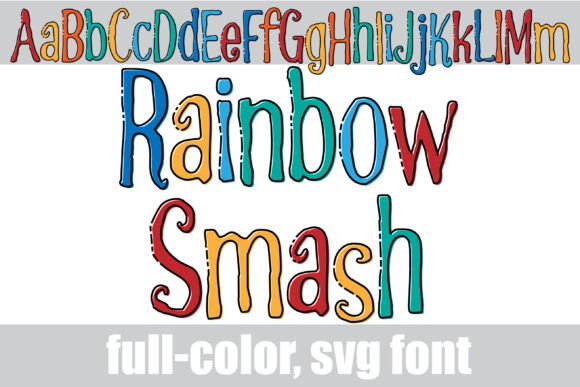 Rainbow Smash: A Creative Font for Vibrant Design