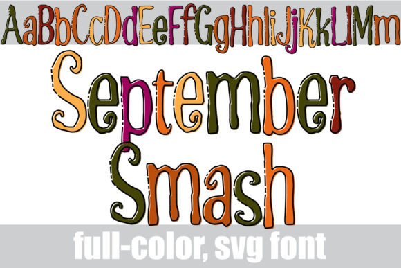 September Smash: A Creative Font for Autumn Projects