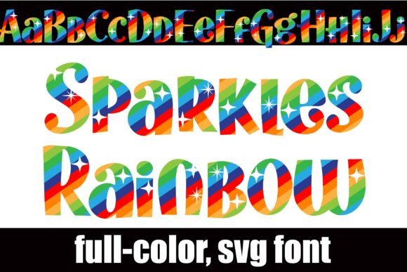 Sparkles Rainbow: A Creative Font for Vibrant Designs