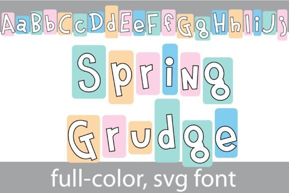 Spring Grudge: A Playful Display Font for Modern Branding