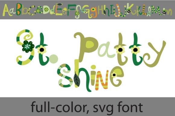 St. Patty Shine: A Festive, Floral Typeface for Bold Designs