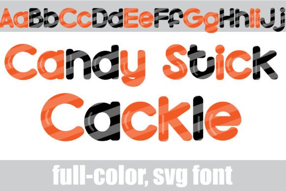 Unlock Halloween Magic with Candy Stick Cackle Font