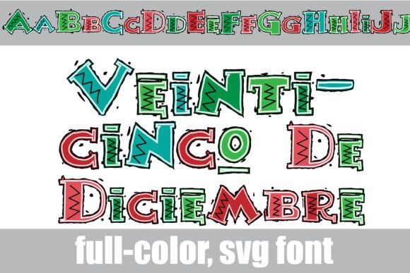 Veinticinco De Diciembre: A Festive Aztec Display Font